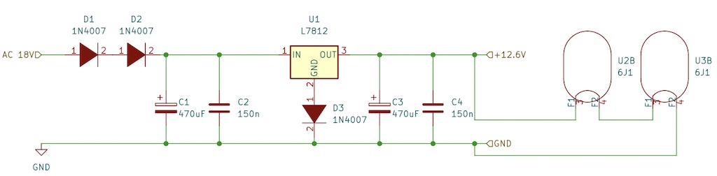 6J1 Heater power supply